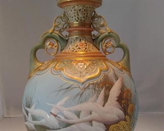 Charles Baldwyn Royal Worcester vase. Reach out via phone or email to buy pre-sale. Will not be at sale location. 