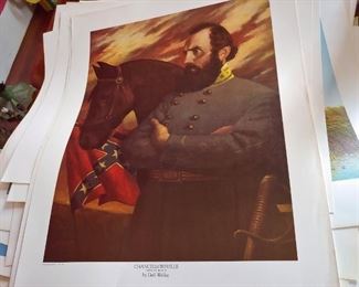 Another print of one of his paintings. "Chancellorsville"