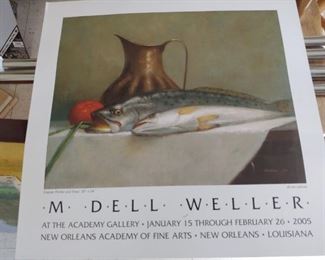 Dell was associated with the Academy for many years, teaching and mentoring many who sought his expertise. Large advertisement for show he did in 2005