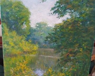 Looking over the Audubon Park Lagoon