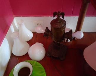 Unique antique with globes