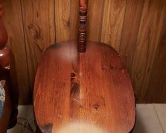 Vintage Side Tables with Attached Lamps