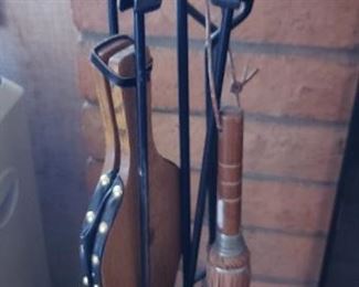 Vintage Fireplace Set w/Bellows