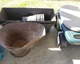 Coal bucket, garden helper
