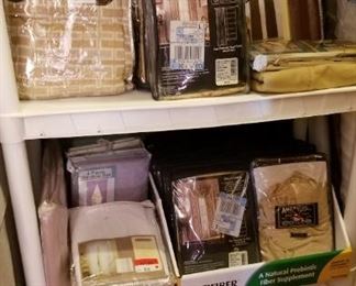 New in box Curtains lots and lots of them