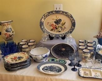 Blue and white Dishes