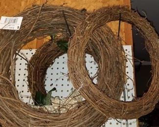 Wreaths ready for decorating