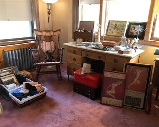 Rocking Chair, Desk, Jewelry Boxes