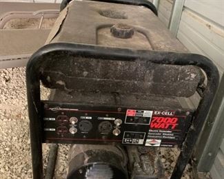 Ex-Cell 7000 Watt Generator w/Briggs & Stratton Motor!