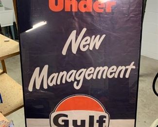 Vintage Gulf Framed Poster!