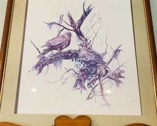 Gilbert Duran Signed/Framed Bird Print!