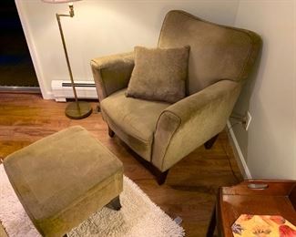 Olive Green Chair & Ottoman!