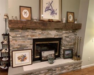 Beautiful Artwork, Fireplace Tools, Collectibles, Etc.