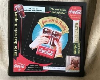 Coca Cola framed Wall Decor