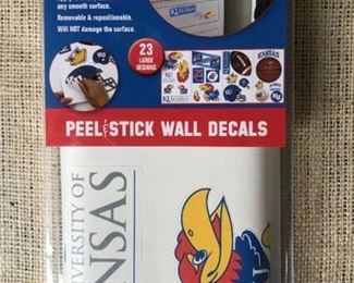 Kansas (KU) Jayhawk large peel and stick wall decals