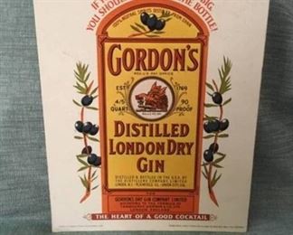 Gordon's Gin Cardboard advertisement