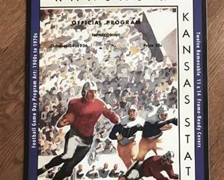 Vintage Kansas State Calendar with 12 Frame Ready 11" x 14" Wall Covers