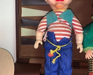 VINTAGE DOLLS MAMMY AND PAPPY YOKUM DOGPATCH BY AL CAPP BABY BARRY TOYS 