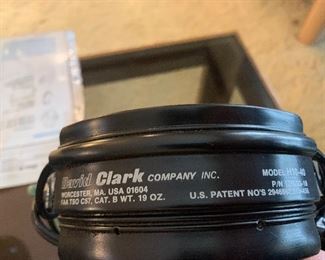 PAIR OF DAVID CLARK H10-40 AVIATION HEADSETS WITH MICROPHONE