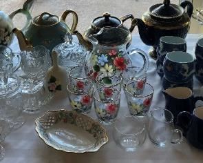 Glassware, Pottery...