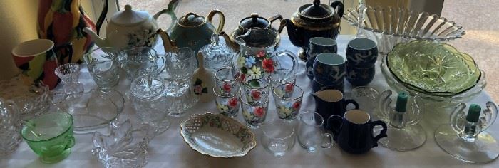 Glassware, Pottery...