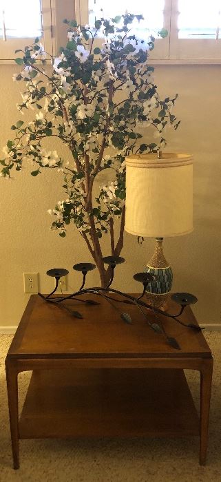 Flowering Tree, Small Table Lamp, Candle Holder 