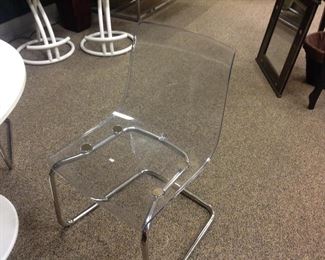 LUCITE CHAIR CLOSE UP