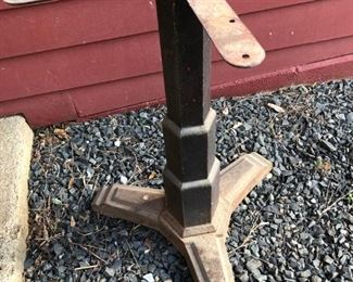 art deco, industrial cast iron cafe table base