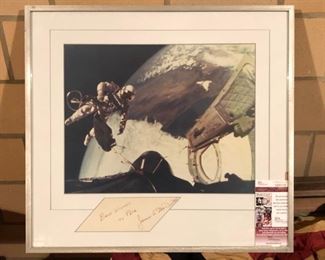 NASA Gemini astronaut signed photograph with COA.