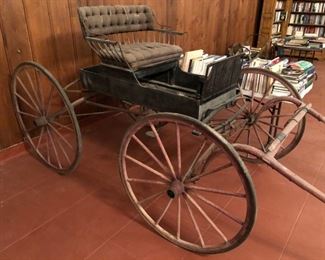 Antique horse drawn carriage.