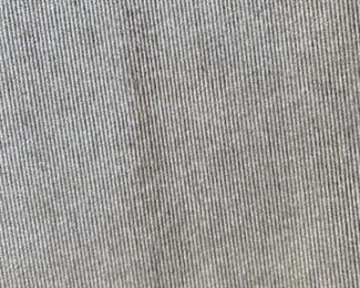 Detail of 12' x 14' custom white wool rug