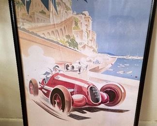 Framed Monaco Poster Print