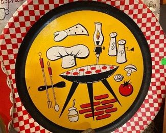 Vintage Metal Serving Tray