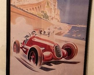 Framed Monaco Poster Print