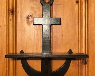 Wooden Anchor Shelf