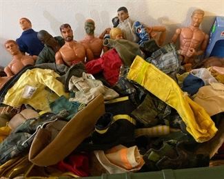 Lot of G.I. Joe Dolls, Clothing, Accessories, Different Branches of Service, First Responders a Great Collection