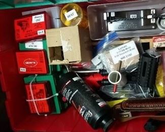 Reloading equipment, casings, scale, powder, misc.