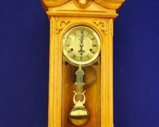 Vintage, Solid Wood Wall Hanging Pendulum Clock