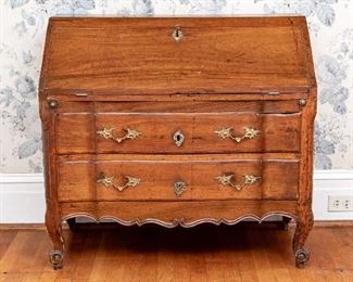 18th Century Country French Slant Front Desk