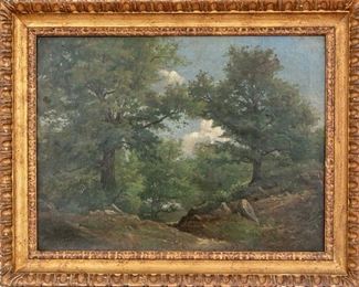 Signed Oil On Canvas Landscape