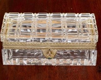 Heavy "Baccarat" Quality Crystal Box
