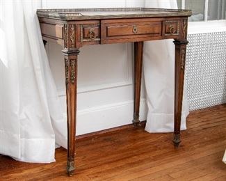 Beautiful Side Table With Bronze Mounts