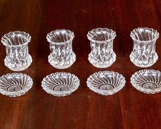 Group Of Baccarat Depose Crystal Toothpicks & Open Salts
