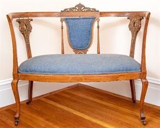 Edwardian Settee Ca. 1880-1910