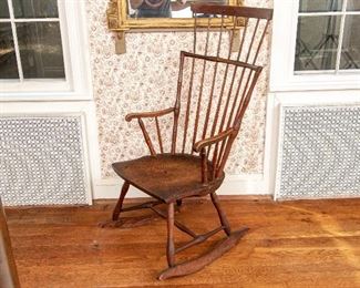 Antique Comb Back Windsor Rocking Chair