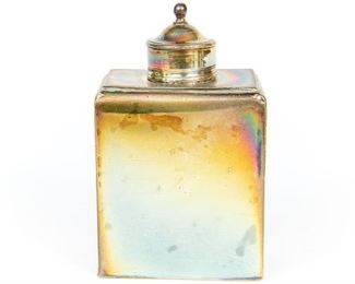 English Late 17th-Early 18th C. Sterling Silver Tea Caddy, By Thomas Parr, Probably 1708-1709