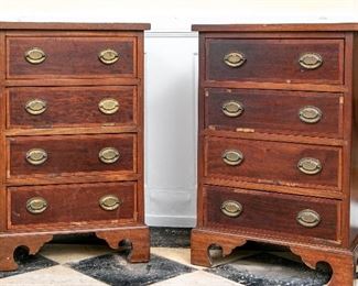 Pair Of 4 Drawer Side Tables - Paint Project