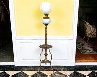 Piano Lamp Converted From Kerosene Lamp