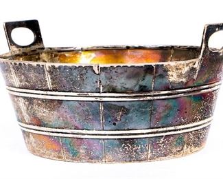 British Sterling Silver Diminutive Bucket, Possibly Glasgow, 1832-33