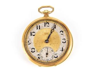 18K Gold Pocket Watch Case For Scrap